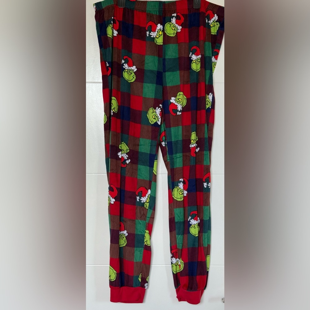 Mens Grinch Plaid Pajamas